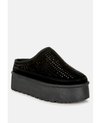 Kickles Rhinestones Embellished Platform Classic Slip-On