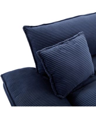 Streamdale Cozy Corduroy Sofa Sleeper with Pillows