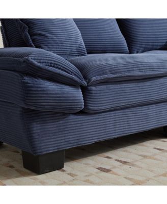 Streamdale Cozy Corduroy Sofa Sleeper with Pillows