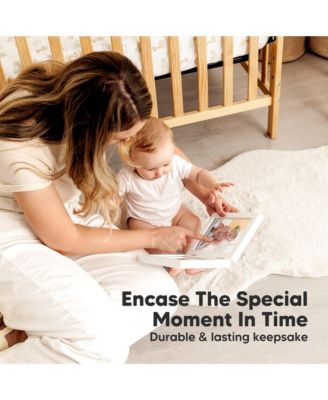 Rune Baby Hand and Footprint Kit Frame, Baby Shower Gifts for Girls, Boys, Newborn Baby Footprint Kit Makers