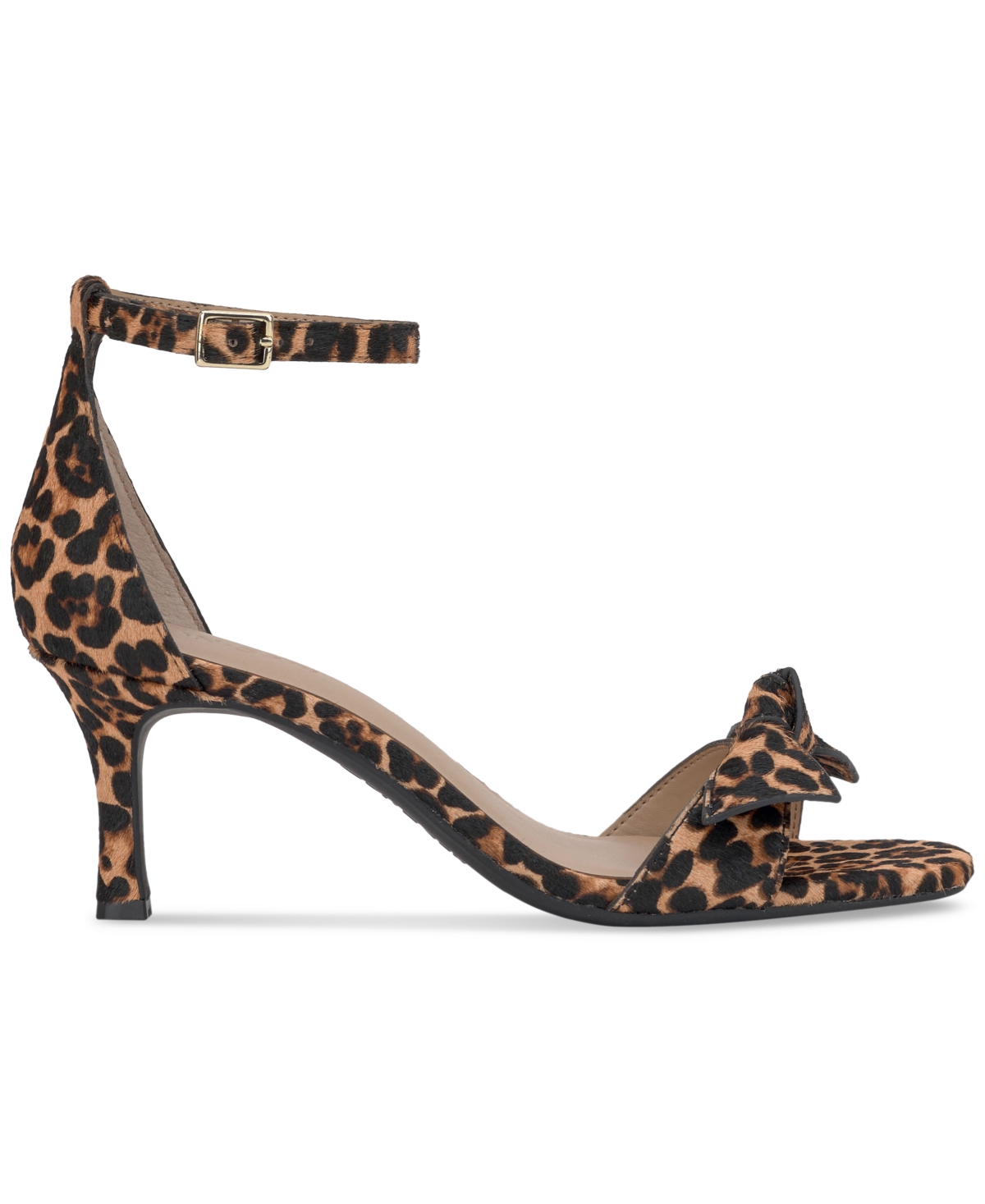 On 34th Taahlah Bow Sandals, Created For Macy's In Leopard Haircalf