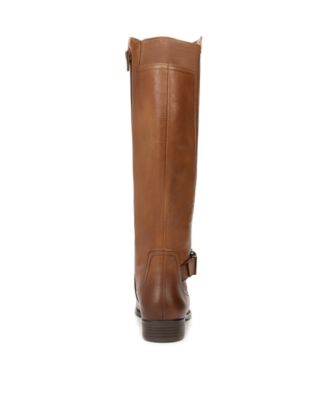 Jaya Wide Calf Knee High Block Heel Riding Boots