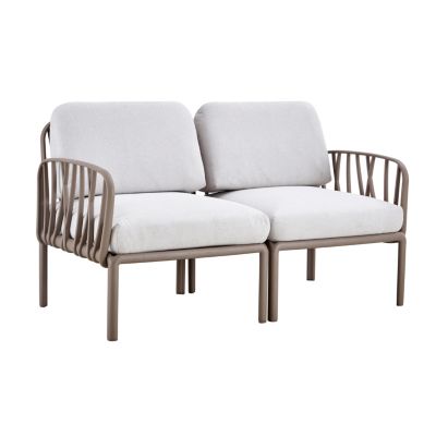 Streamdale Plastic Patio Sofa Armchair with Cushion for Outdoor/Indoor