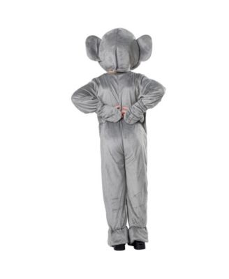 Kids Elephant Jumpsuit & Mask Mascot Costume
