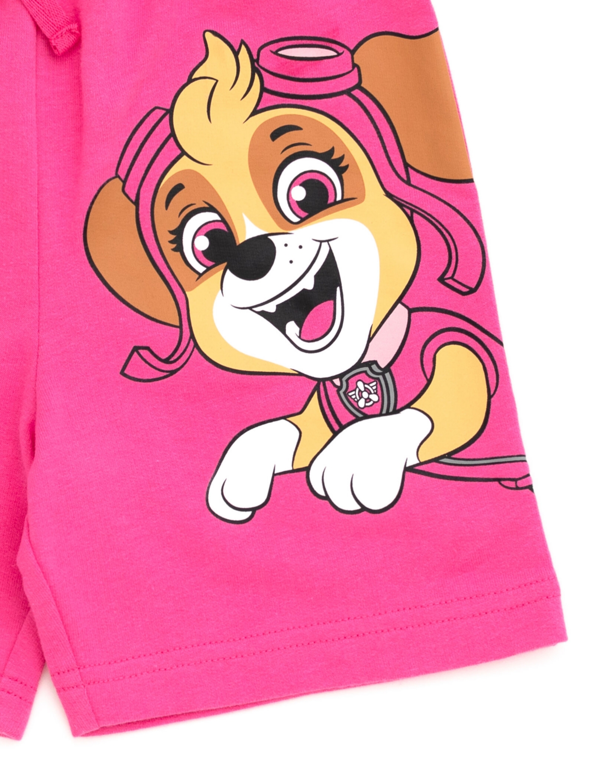 Paw Patrol Boys Chase Skye Rubble Marshall Cosplay T-Shirt and Bike Shorts French Terry Outfit Set
