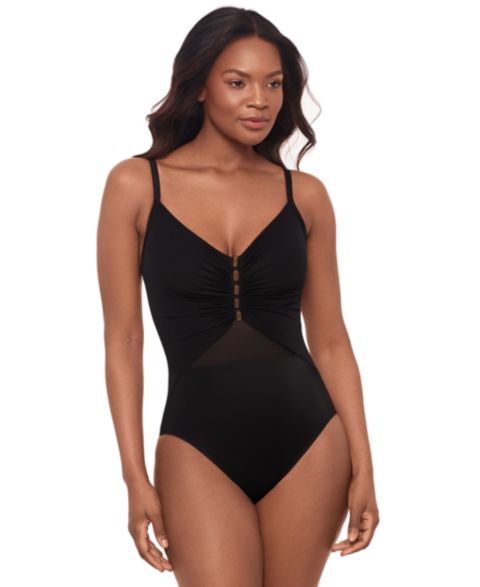 Женские купальники Miraclesuit Women's Network News Mariposa Underwire One-Piece Swimsuit