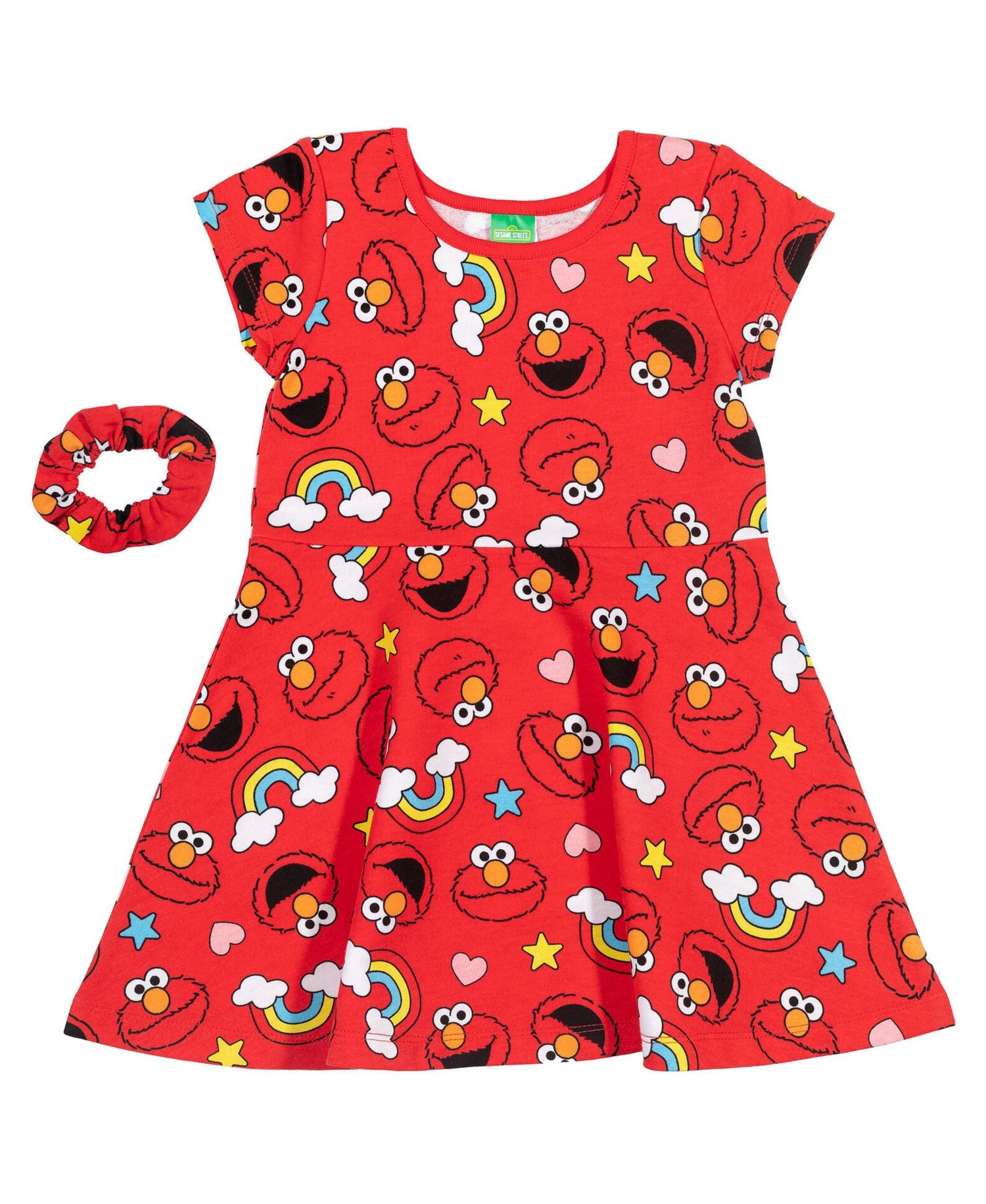 Girls (6-8) Elmo Dress with Scrunchie