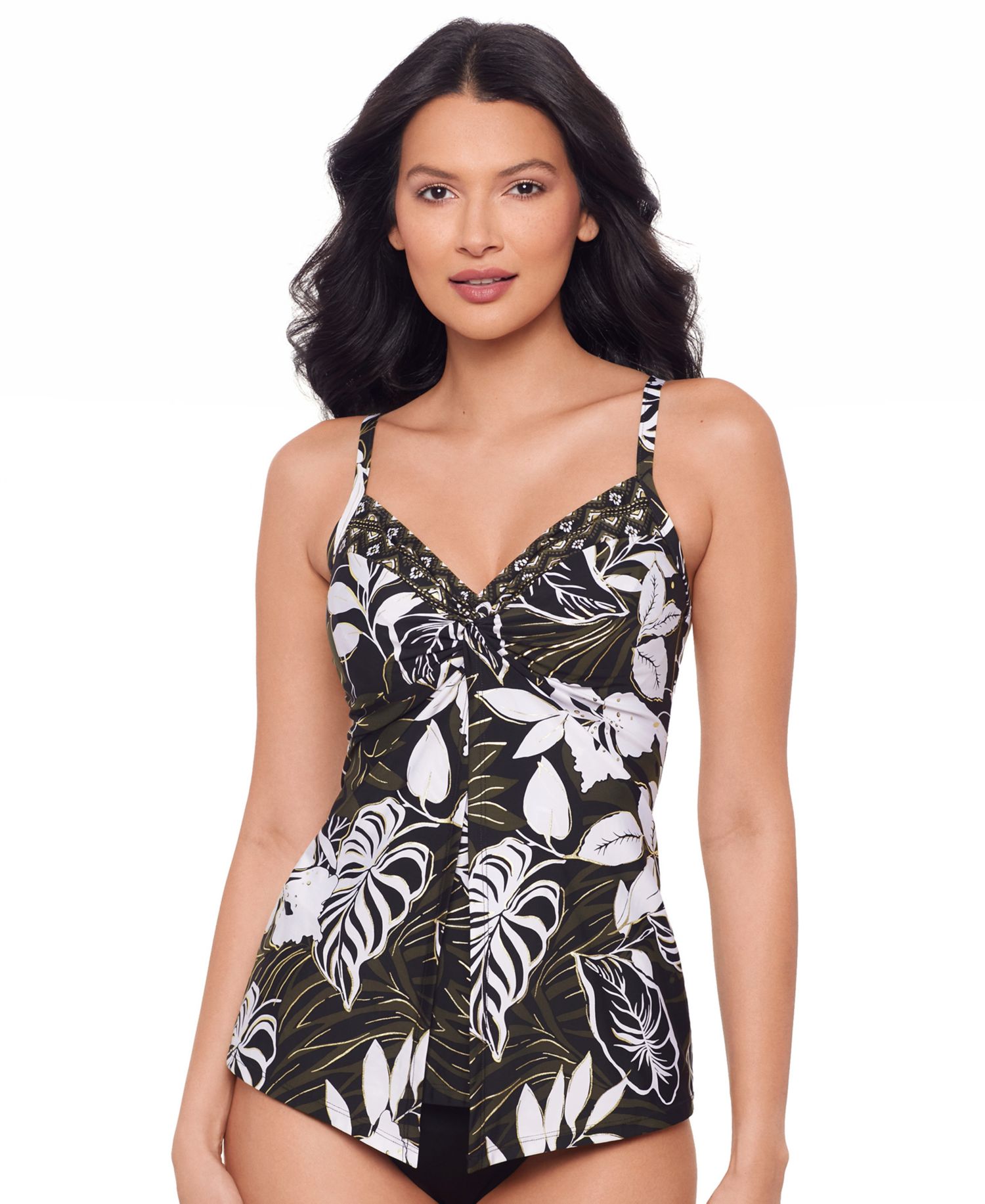 Women's Elle Dorado Love Knot Underwired Tankini Top