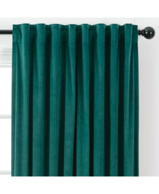 Premium Solid Velvet Curtains - Classy and Solid Drapes for Living Room or Bedroom - 52" x 108" - Teal, 2 Panels