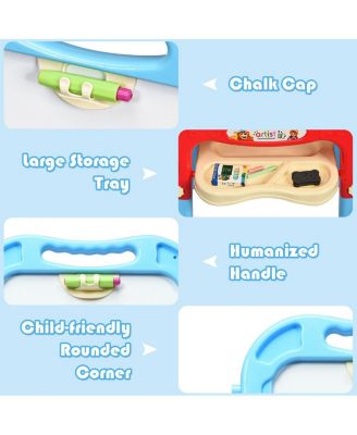 Height Adjustable Kids Art Easel Magnetic Double-Sided Board