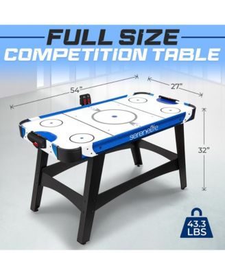 54" Air Hockey Table with Digital LED Scoreboard and 12V Fan Motor