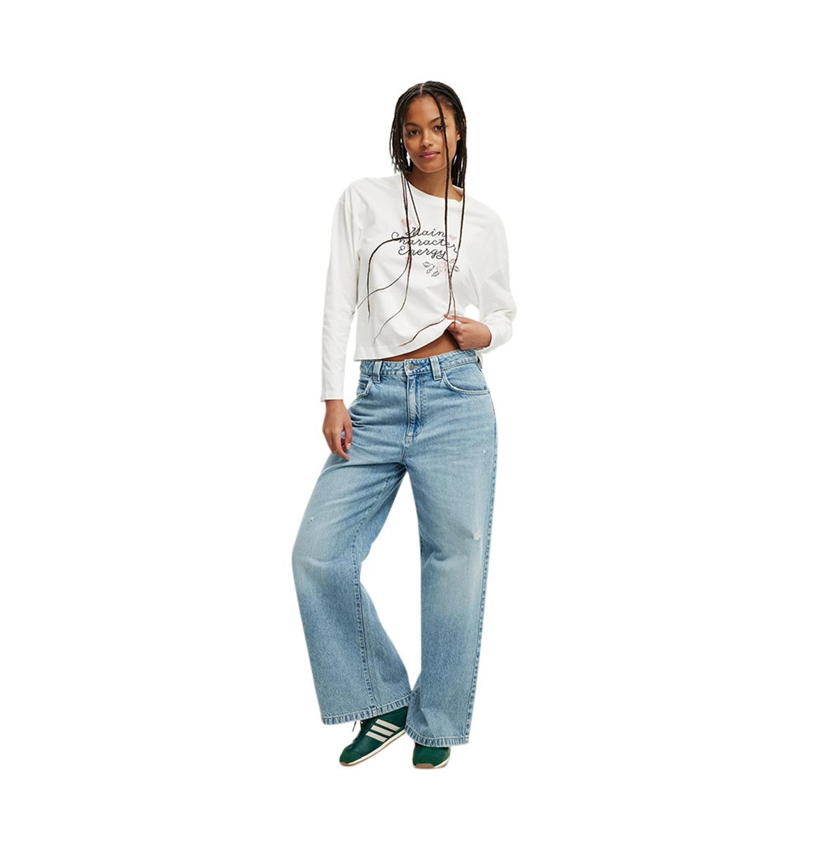 Women's Cotton On Classic Long Sleeve Graphic Tee - vintage