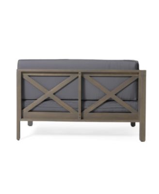 Brava X-Back Corner Bench-L With Coffee Table
