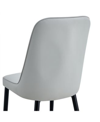 Table and chair set.Modern rectangular dining table with black textured stickers glass tabletop and gold plated metal legs.Paired with 6 comfortable chairs with PU seats and black metal legs.