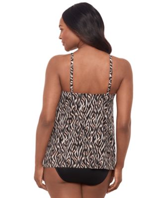 Shop Miraclesuit Womens Topkapi Peephole Tankini Top Bottoms