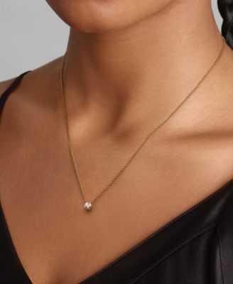 Era Lab-Grown Diamond Bezel Pendant Necklace