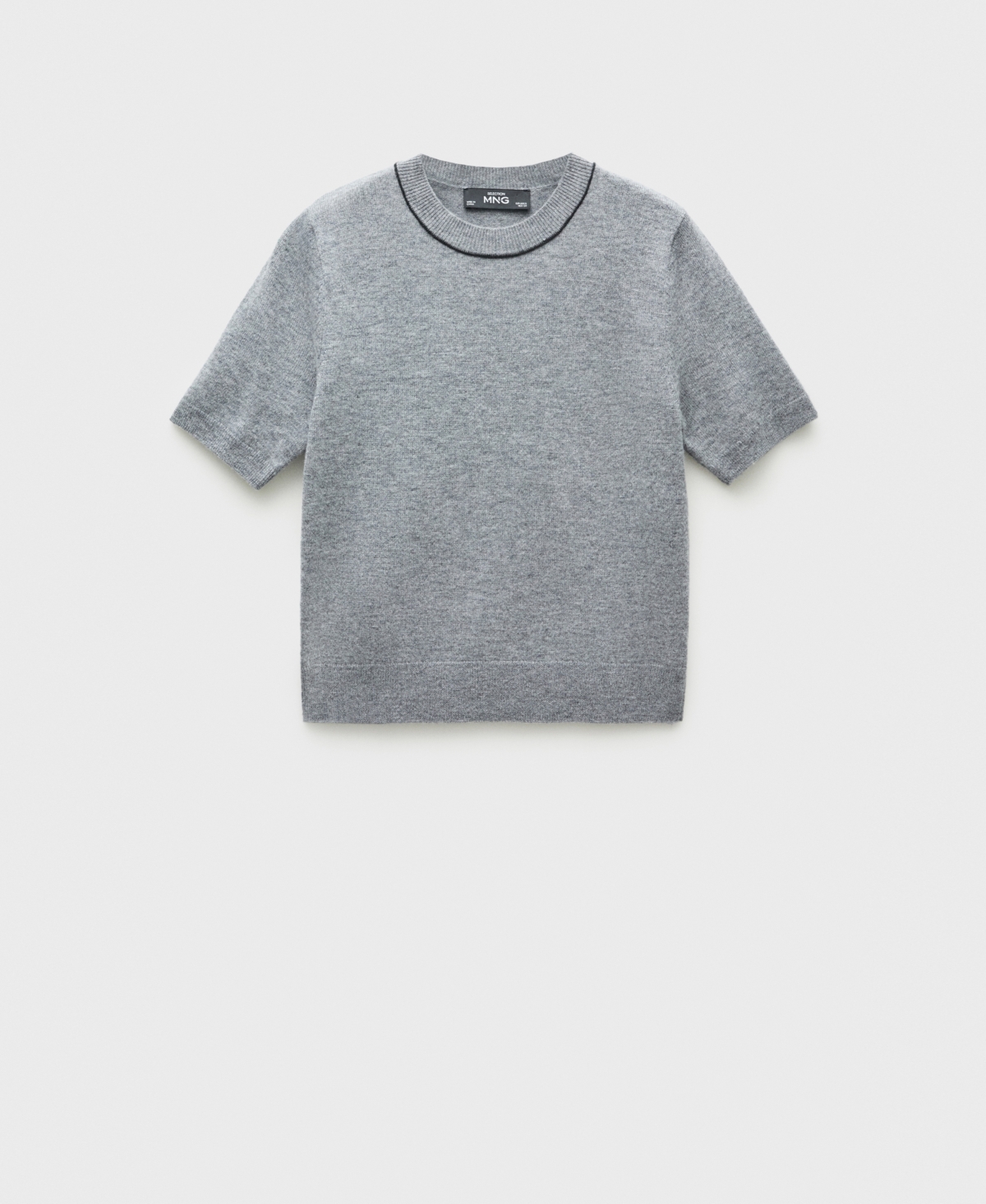 Mango Women's Short Sleeved Wool Jumper