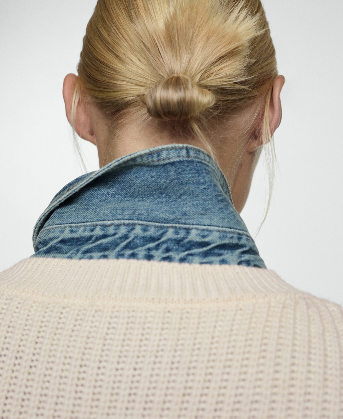 Mango Pearl Chunky-knit Sweater Ecru In Ecru