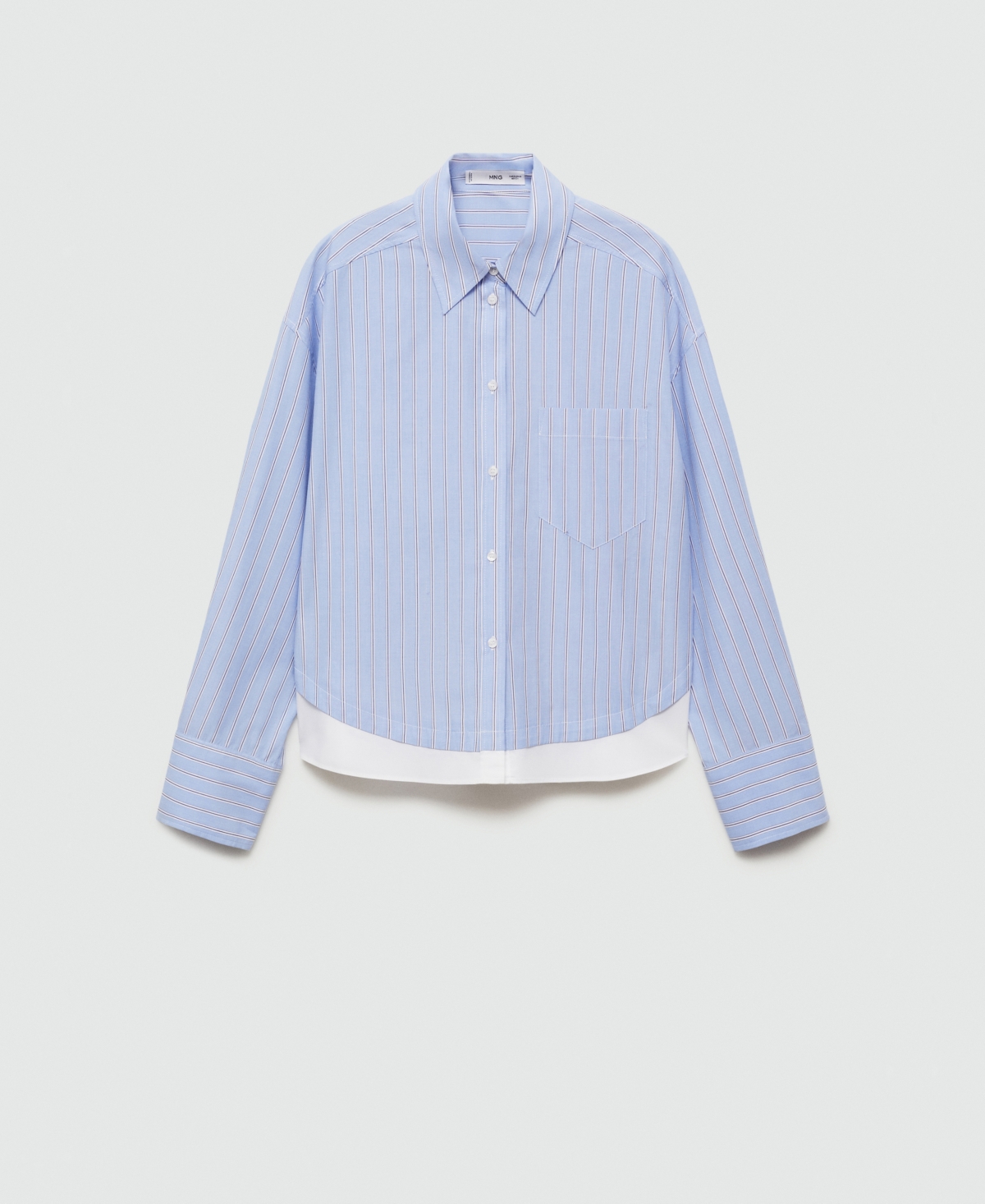 Mango Women's Shirt With Contrasting Stripes