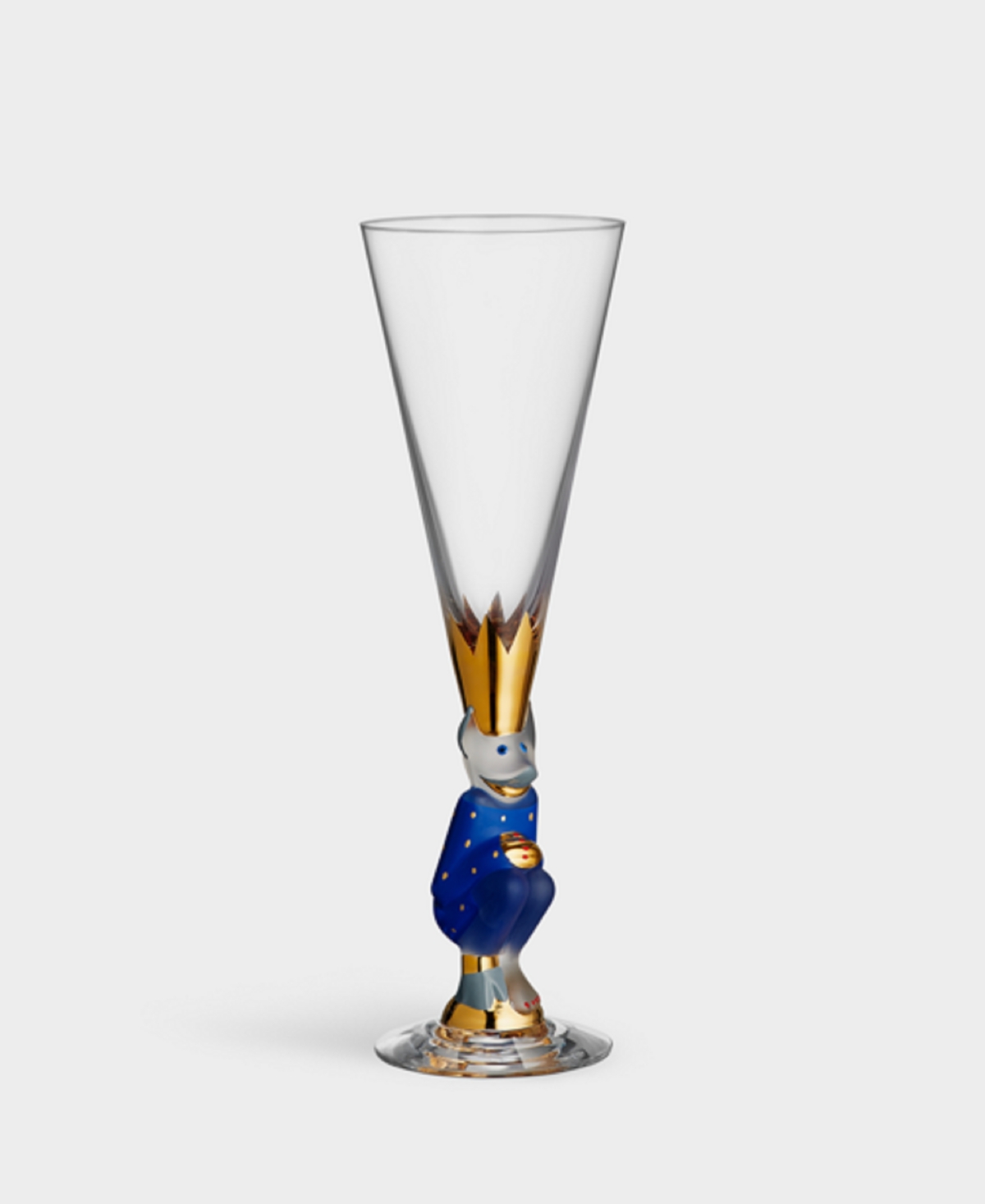 Orrefors Sparkling Devil Champagne Flute In Blue