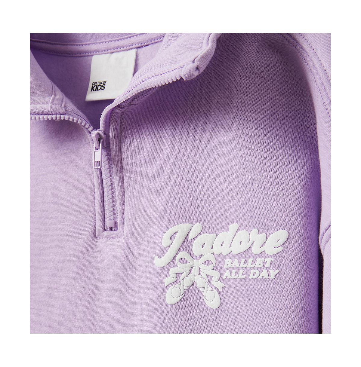 Cotton On Big Girls Little/Big Naomi Half Zip Pullover -j adore