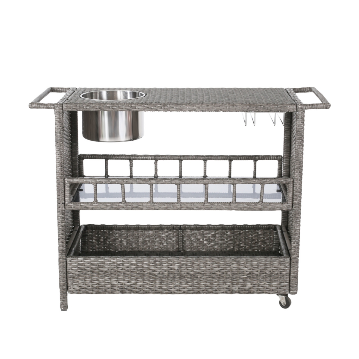 Simplie Fun Puerta Wicker Barcart