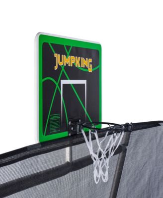 10' x 15' Rectangle Trampoline includes 2 Basketball Hoops with Breakaway Rim and Ladder