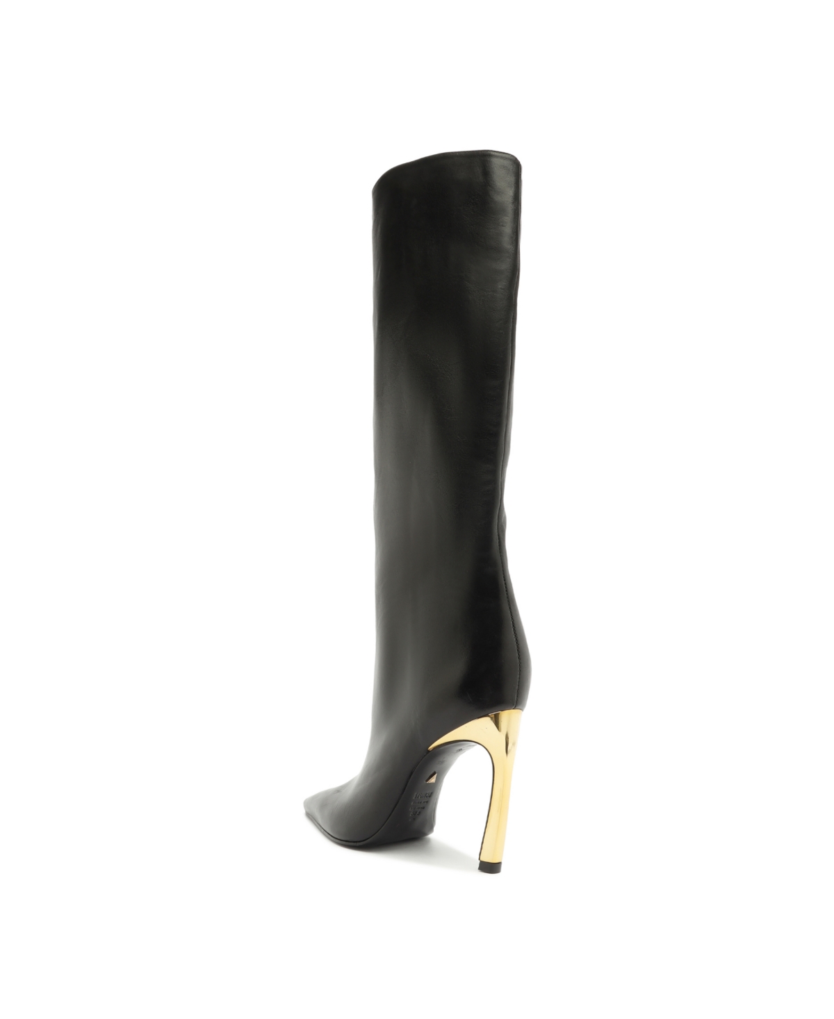 Shop Schutz Women's Cate Curve Pointed Toe High Heel Boots In Black
