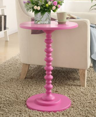 17.75" Medium-Density Fiberboard Palm Beach Spindle Table