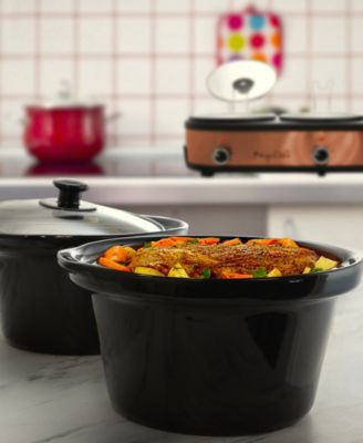 Triple 2.5 Quart Slow Cooker and Buffet Server