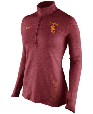 Nike - Women's USC Trojans Stadium Element Quarter-Zip Pullover
