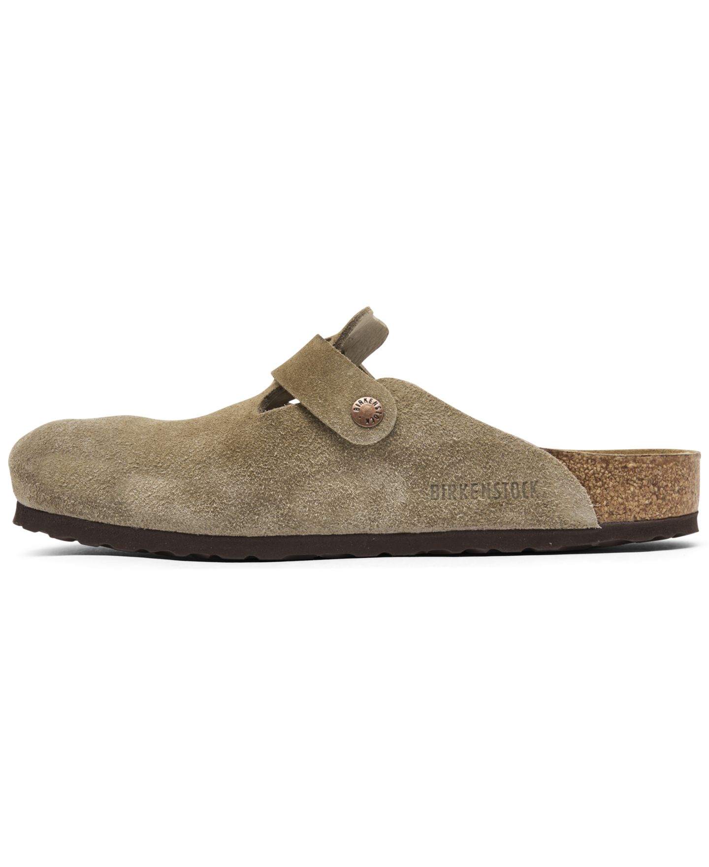 Мужские сабо Birkenstock Boston Soft Footbed Suede Leather, цвет: Бежевый — фото 5
