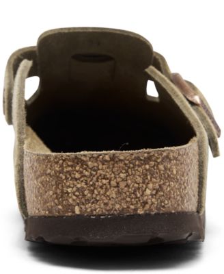 Women's Boston Soft Footbed Suede Leather Clogs from Finish Line