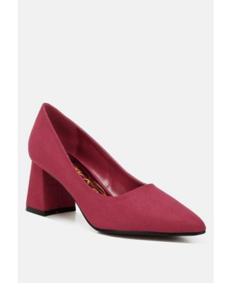 Malai Block Heel Pumps