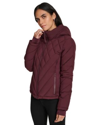 Womens Side-Panel Hooded Packable Puffer Coat, Created for Macys
