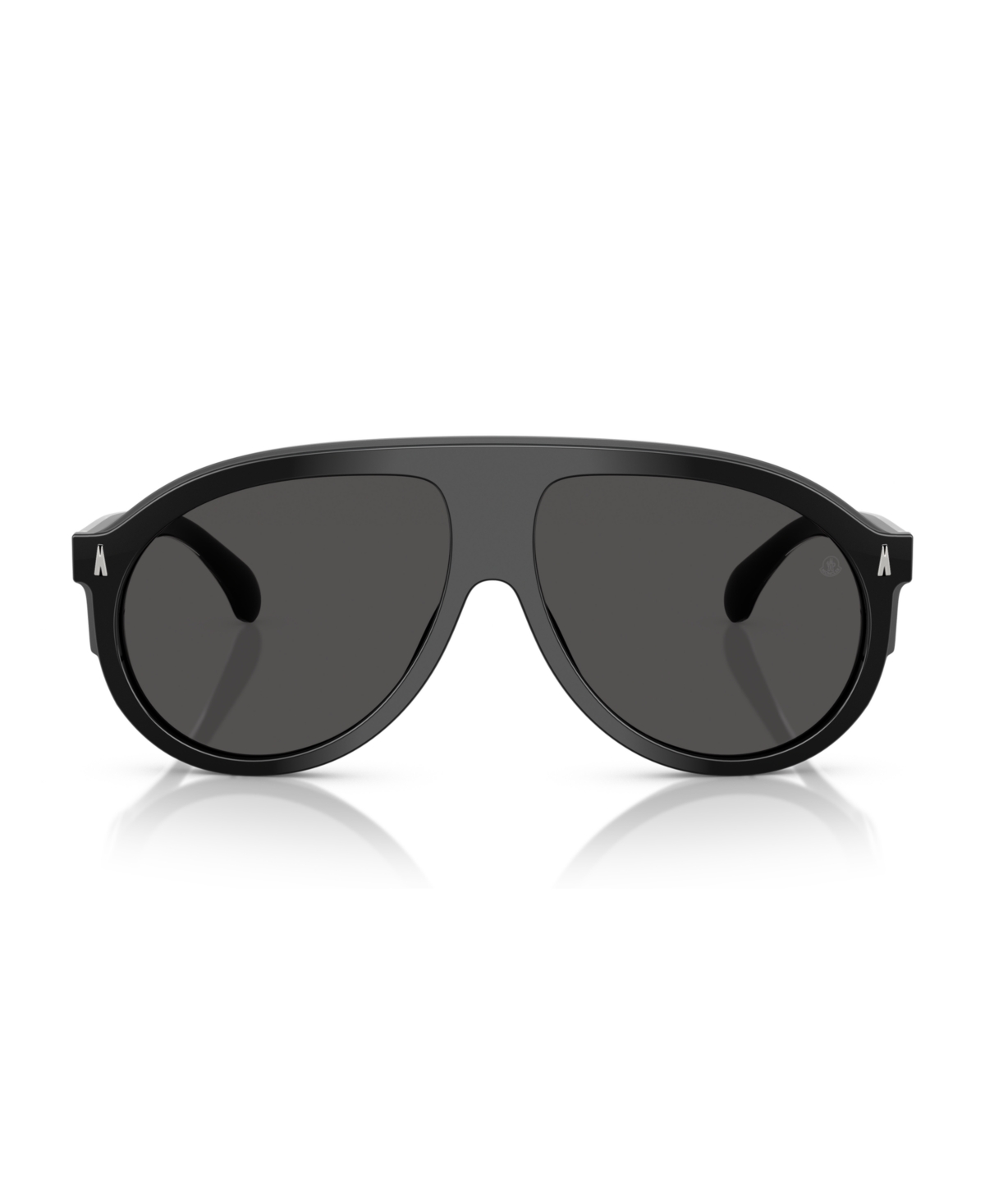 Moncler Womens Me6001 Fhaite Pilot-frame Acetate Sunglasses Black In Shiny Black