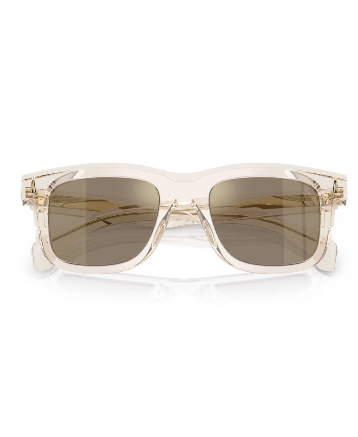 Moncler Acetate Claro Me6004 Sunglasses In Transparent Butter