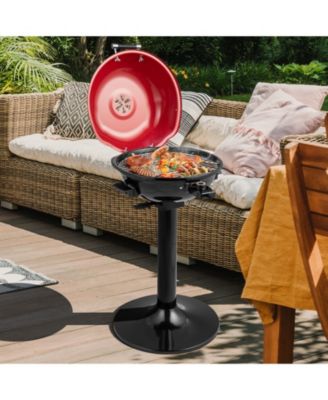 1600W Electric BBQ Grill with Removable Non-Stick Warming Rack