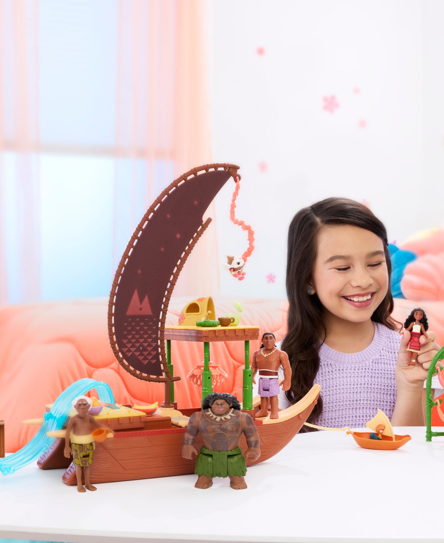 Детский игровой набор Disney Princess Moana 2 Canoe Crew Playset — фото 3