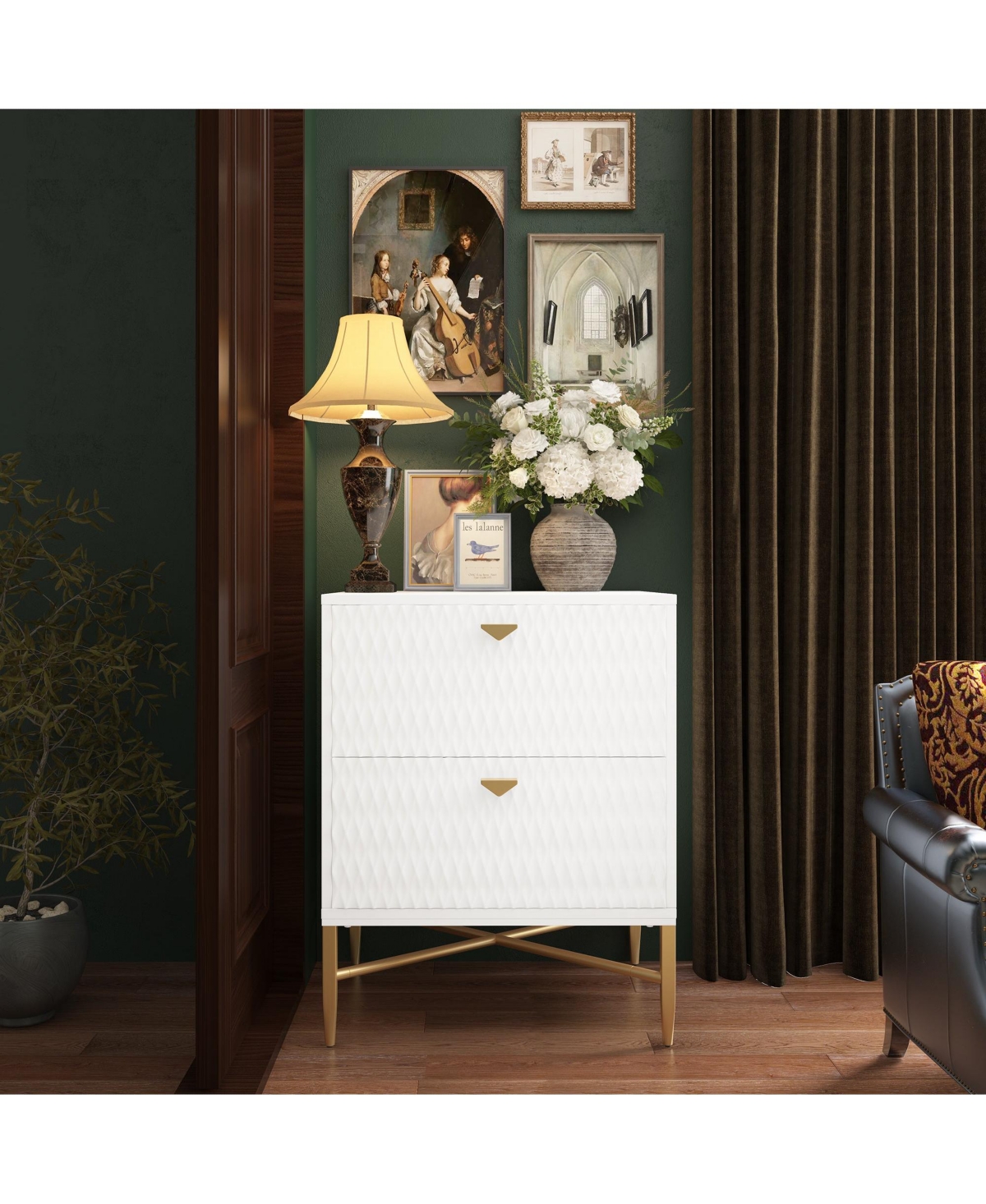 Boyel Living 2 - Drawer Wood Nightstand