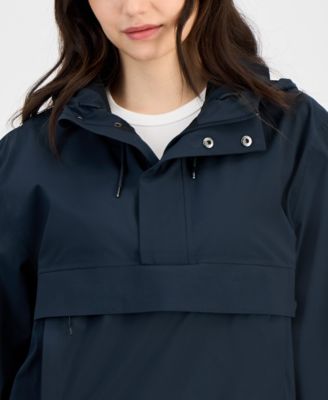 Women's Short Zip-Front Waterproof Raincoat