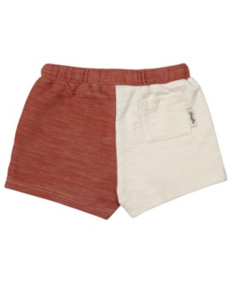 Baby Boys Bodee Solid Navy Shorts Navy Polyester/Viscose