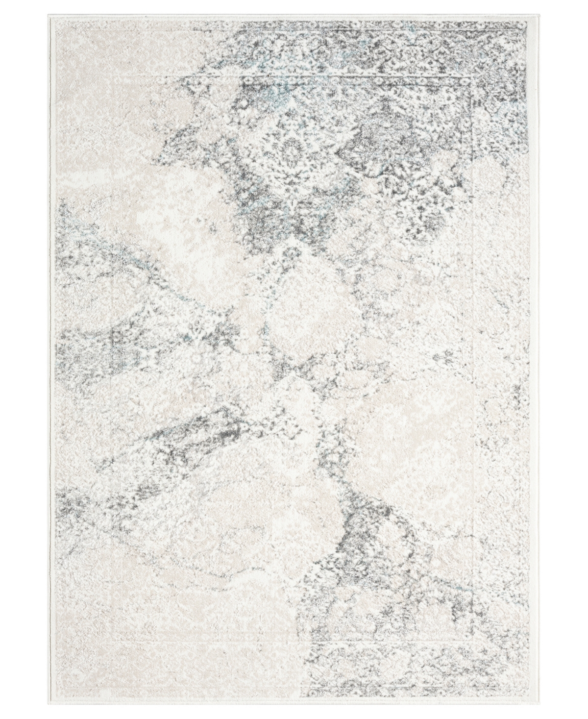 Lr Home Atlas Ant-056 5'x7' Area Rug In Beige,blue