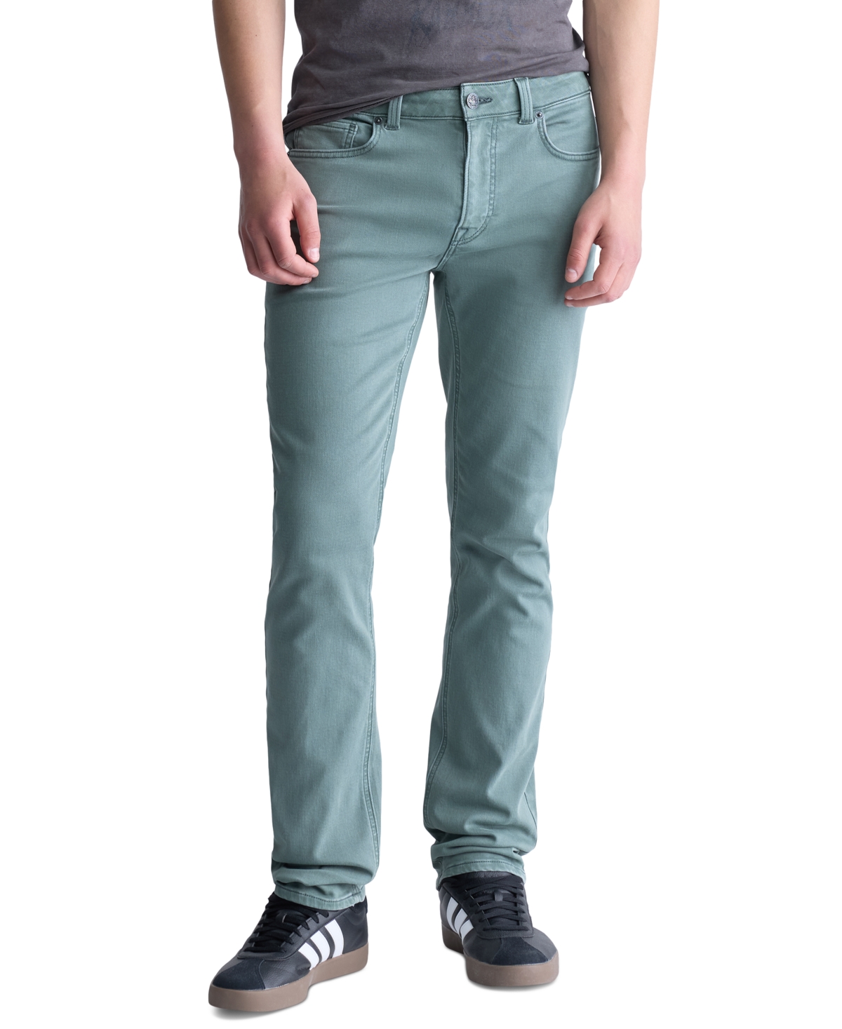 Buffalo David Bitton Straight Six Men's Freedom Flex Pants In Balsam Green
