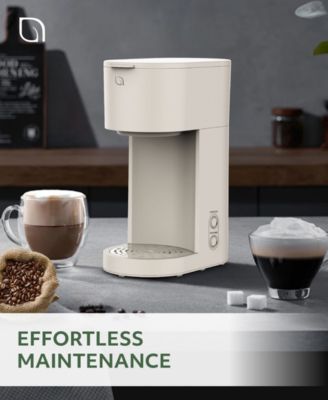 Compact Single Serve Coffee Maker - Compatible with K-Cup Pods Ground Coffee