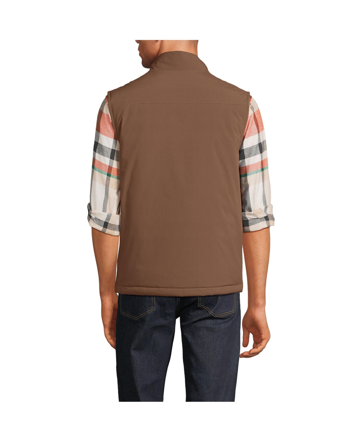 Lands' End Men's Non-Quilted Insulated Commuter Vest