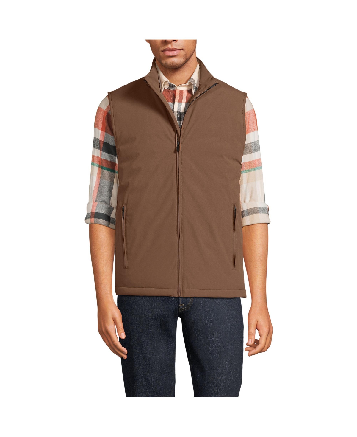 Lands' End Men's Non-Quilted Insulated Commuter Vest