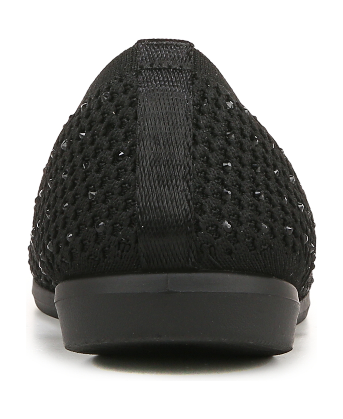 Bzees Kallie Washable Ballet Flats In Black Knit Fabric