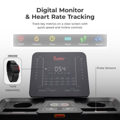 Treadmill Elite Smart Auto Incline 20” Deck Treadmill with 300 LB Weight Capacity