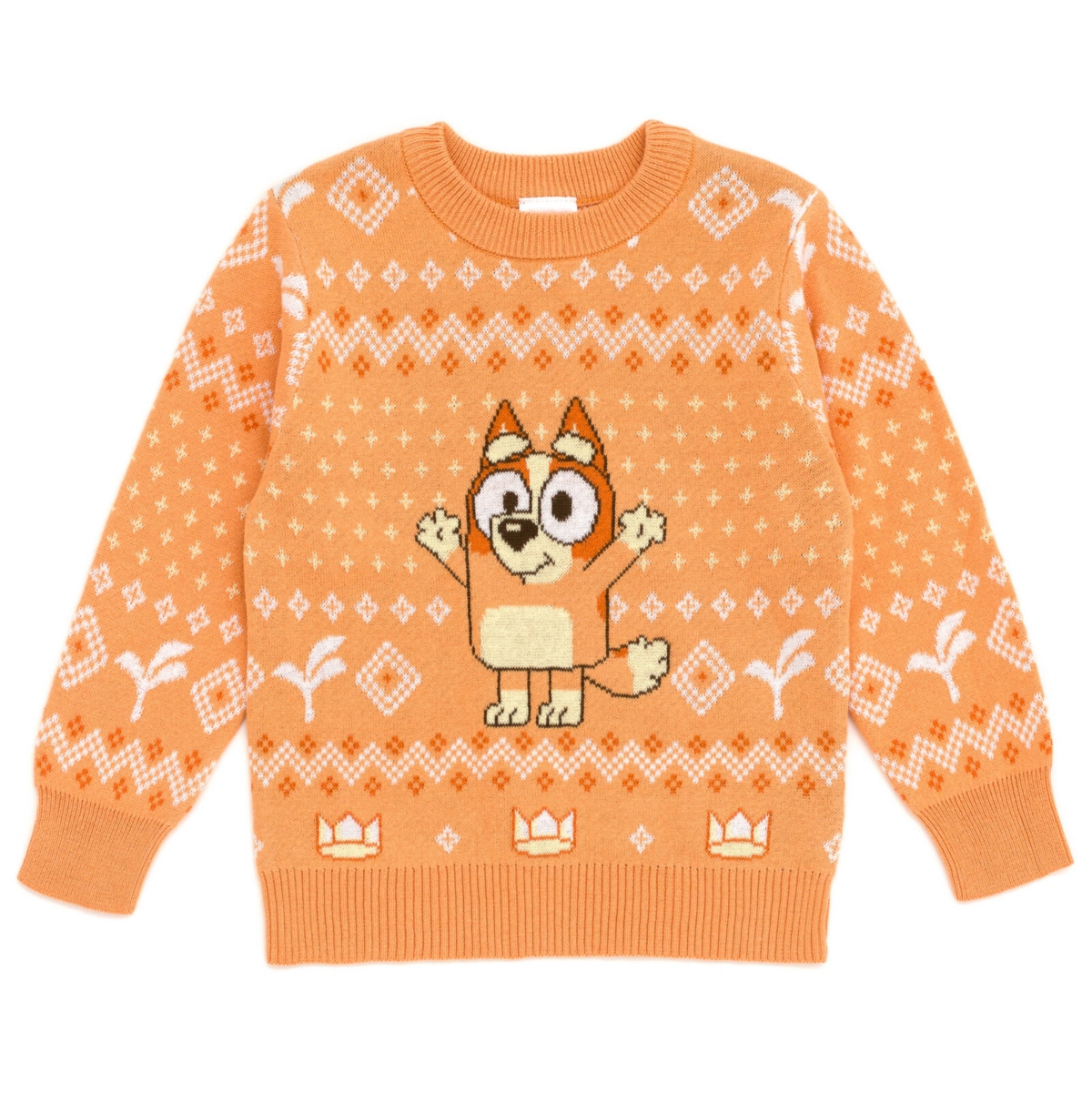 Bluey Toddler Girls Bingo Chilli Mom Bandit Dad Christmas Long Sleeve Sweater to